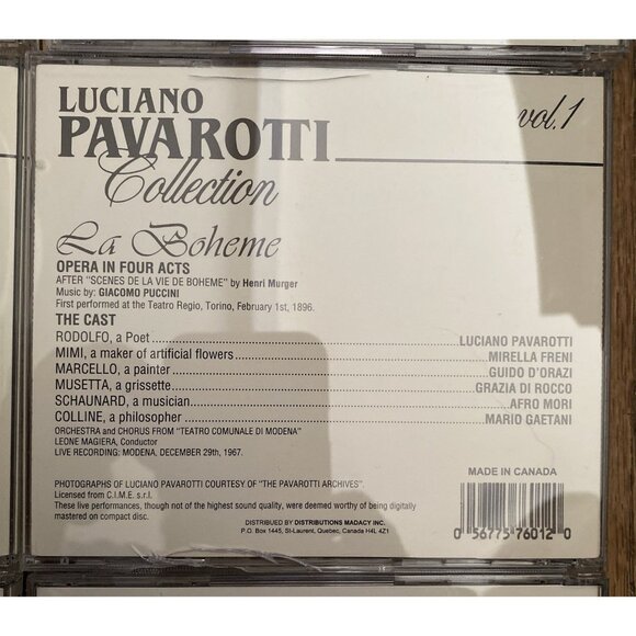 Luciano Pavarotti Collection La Traviata  Rigoletto La Boheme Messa Requiem 8 CD - Picture 16 of 16